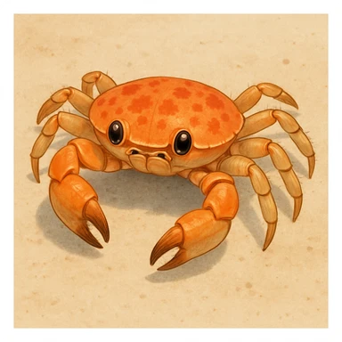 young crab, variation 4 sticker