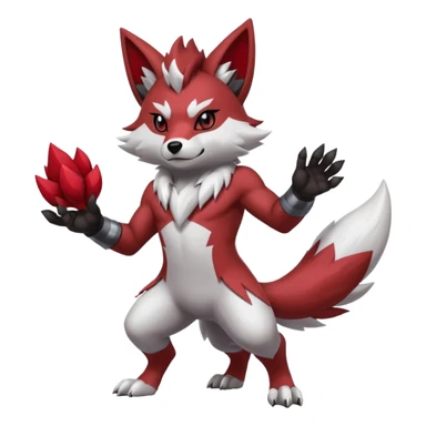 Lycanroc-Zangoose-Zorua-fusion sticker