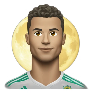 ronaldo sur la lune sticker