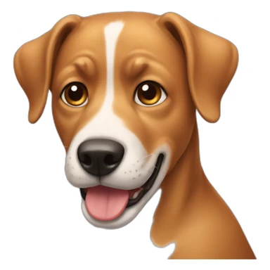 Dog with underbite sticker