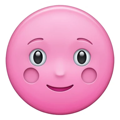 pink circle simple style sticker