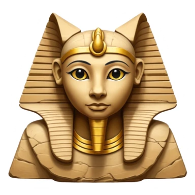 egypt spinx sculpture sticker