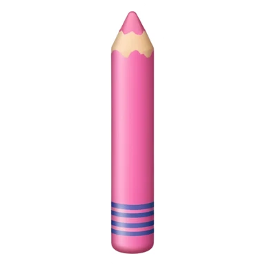 pink crayon sticker