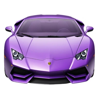 purple lambo sticker