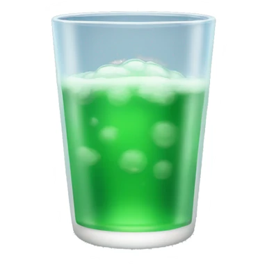 a fresh glass with sprite sticker