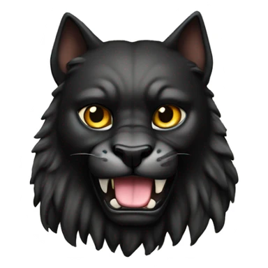 pantera negra com coroa e raios  sticker