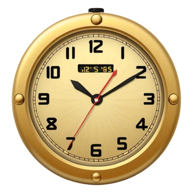 reloj de bolsillo realista sticker