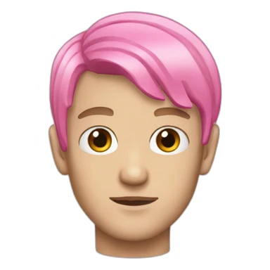 Lil peep have a pink hair sticker