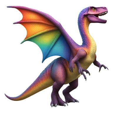 Dino with wings sticker