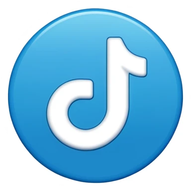 An emoji of the tiktok verified tick sticker