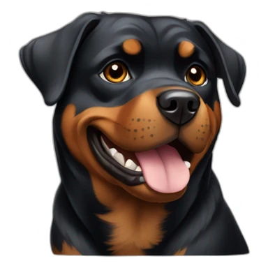 rottweiler dog sticker