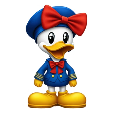 Donald Duck shoes sticker