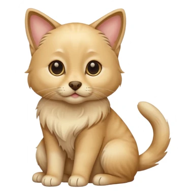 cat and dog one body sticker