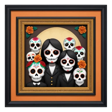 Day o the death, missing people, hereditary movie, museum sticker