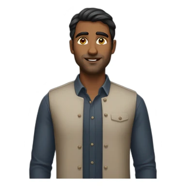Handsome dark Indian guy 6 feet tall  sticker