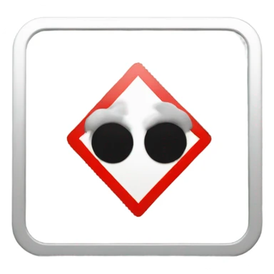 simple alert road signsimple alert road sign sticker