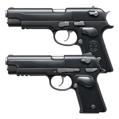 2 guns sticker