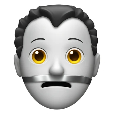 Jigsaw from Saw franchise as a cute emoji sticker