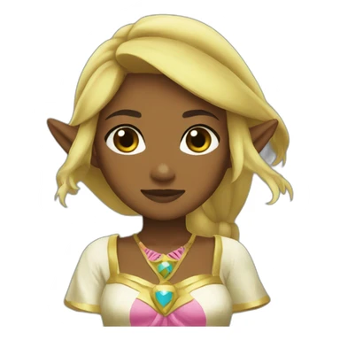 Princess zelda with beach clothes sticker