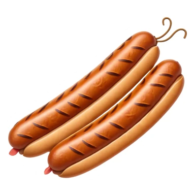 a single sausage sticker