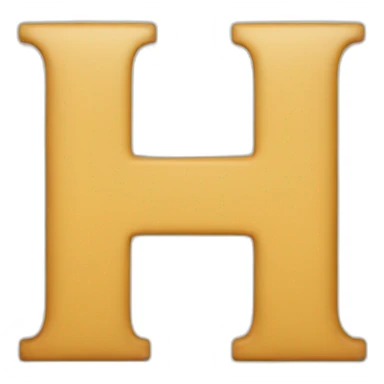 letter H with Square sticker