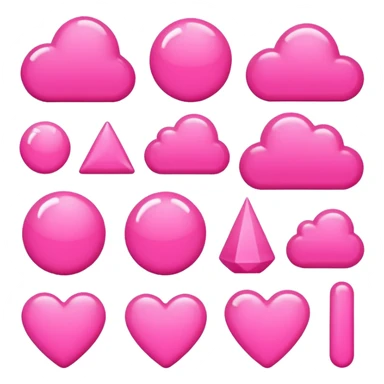 Pink aesthetic objects sticker