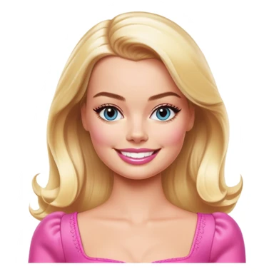 margot robbie as barbie  sticker