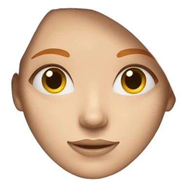 woman with straight ginger hair, grey eyes sticker