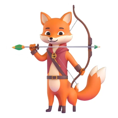 archer and fox sticker
