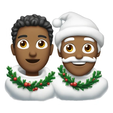 snow and garland sticker