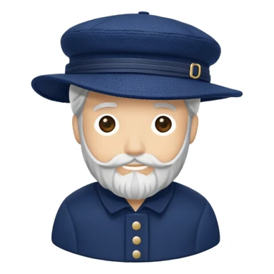 a floating Navy blue Brixton fiddler cap hat sticker