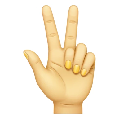 yellow 5 finger emoji, index finger extended, remaining finger folded, pointing to someone, poking hand sticker