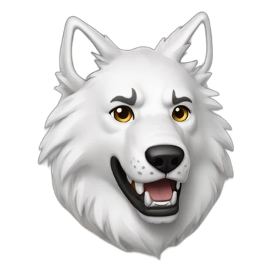 Lobo blanco sticker