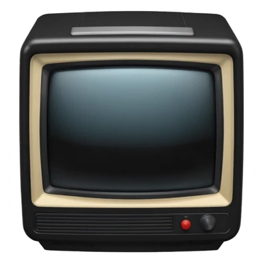 classic CRT TV sticker