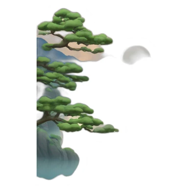 Paysage japonais entier sticker