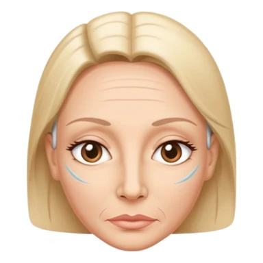  botox injection in the face sticker