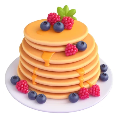 cheese pancakes with berries sticker
