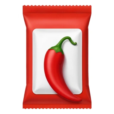 Chilli powder packet sticker