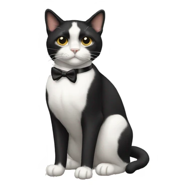 Tuxedo Cat Breed Full Body sticker