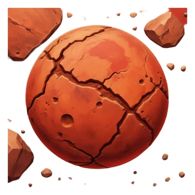mars planet sticker