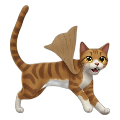 Boomerang cat sticker