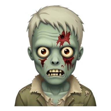 Make a zombie that have a scar in his head like 67 sticker