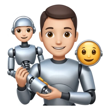 robo gift with an  worker sticker