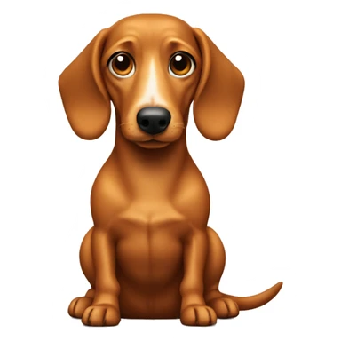 Weenie dog sticker