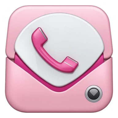 mix light pink dark pink and white girly voicemail sticker