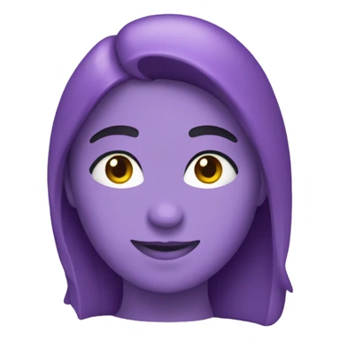 Corazón lila sticker