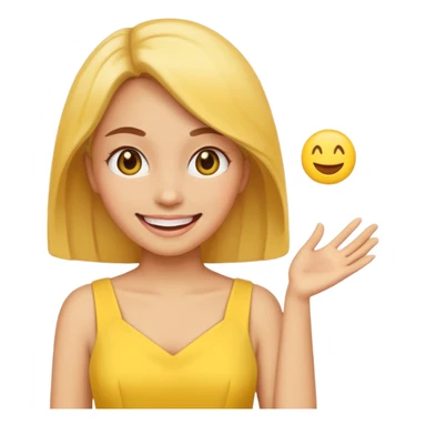vestido de emoji mujer  sticker