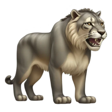 full body of a smilodon sticker