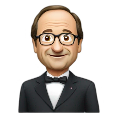 François Hollande mange de la merde sticker