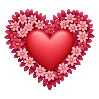 Heart with flowers sticker